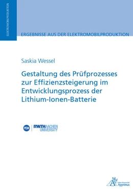 Abbildung von Wessel | Gestaltung des Prüfprozesses zur Effizienzsteigerung im Entwicklungsprozess der Lithium-Ionen-Batterie | 1. Auflage | 2020 | beck-shop.de