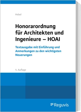 Abbildung von Hebel | Honorarordnung für Architekten und Ingenieure - HOAI | 4. Auflage | 2021 | beck-shop.de