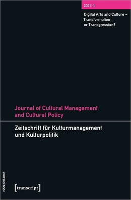 Abbildung von Devereaux / Höhne | Journal of Cultural Management and Cultural Policy/Zeitschrift für Kulturmanagement und Kulturpolitik | 1. Auflage | 2021 | beck-shop.de