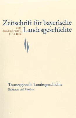 Abbildung von Zeitschrift für bayerische Landesgeschichte Band 83 Heft 3/2020 | 1. Auflage | 2022 | beck-shop.de