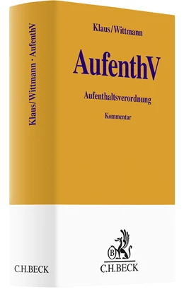 Abbildung von Klaus / Wittmann | AufenthV | 1. Auflage | 2022 | beck-shop.de