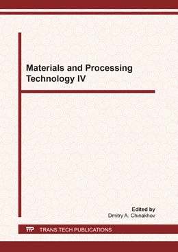 Abbildung von Chinakhov | Materials and Processing Technology IV | 1. Auflage | 2021 | beck-shop.de