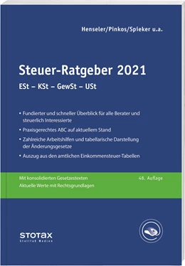 Abbildung von Henseler / Pinkos | Steuer-Ratgeber 2021 | 48. Auflage | 2021 | beck-shop.de