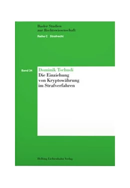 Abbildung von Tschudi | Die Einziehung von Kryptowährungen im Strafverfahren | 1. Auflage | 2020 | Band 34 | beck-shop.de