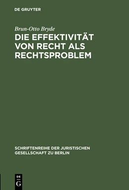Abbildung von Bryde | Die Effektivität von Recht als Rechtsproblem | 1. Auflage | 1993 | 135 | beck-shop.de