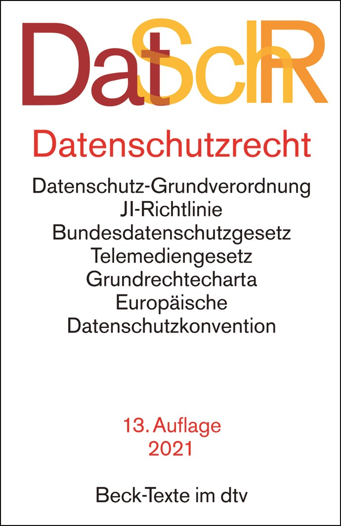 Datenschutzrecht Datschr 13 Auflage 2021 5772 Beck Shop De