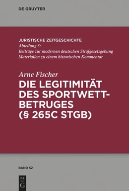 Abbildung von Fischer | Die Legitimität des Sportwettbetrugs (§ 265c StGB) | 1. Auflage | 2020 | beck-shop.de
