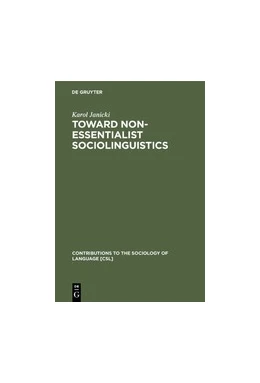 Abbildung von Janicki | Toward Non-Essentialist Sociolinguistics | 1. Auflage | 2019 | beck-shop.de
