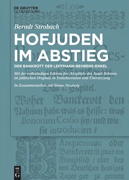 Abbildung von Strobach | Hofjuden im Abstieg: Der Bankrott der Leffmann-Behrens-Enkel | 1. Auflage | 2021 | beck-shop.de