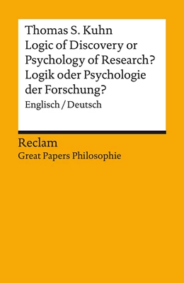 Abbildung von Kuhn / Menke | Logic of Discovery or Psychology of Research? / Logik oder Psychologie der Forschung? | 1. Auflage | 2021 | beck-shop.de