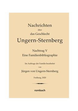 Nachrichten Uber Das Geschlecht Ungern Sternberg Nachtrag V 1 Auflage 2021 Beck Shop De