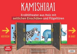 Abbildung von Kamishibai mit seitlichem Einschub und offener Rückwand. Erzähltheater für Bildkarten in DIN A3. | 1. Auflage | 2022 | beck-shop.de
