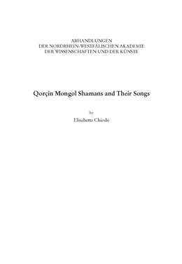 Abbildung von Chiodo | Qorcin Mongol Shamans and Their Songs | 1. Auflage | 2022 | beck-shop.de