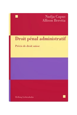 Abbildung von Capus / Beretta | Droit pénal administratif | 1. Auflage | 2021 | beck-shop.de