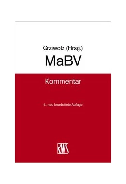 Abbildung von Grziwotz | MaBV | 4. Auflage | 2022 | beck-shop.de