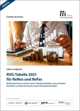 Abbildung von Jungbauer | RVG-Tabelle 2021 für ReNos und ReFas | 1. Auflage | 2020 | beck-shop.de