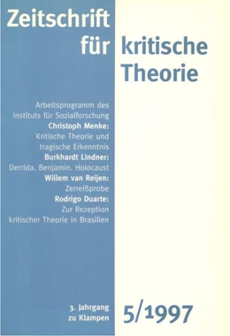 Abbildung von Schweppenhäuser / Bock | Zeitschrift für kritische Theorie / Zeitschrift für kritische Theorie, Heft 5 | 1. Auflage | 2020 | beck-shop.de