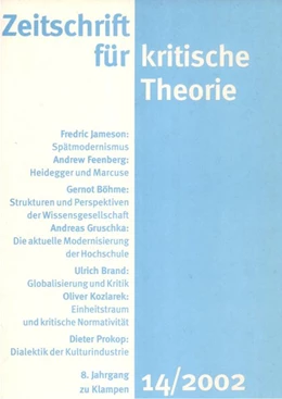 Abbildung von Kramer / Schweppenhäuser | Zeitschrift für kritische Theorie / Zeitschrift für kritische Theorie, Heft 14 | 1. Auflage | 2020 | beck-shop.de