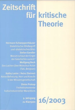 Abbildung von Schweppenhäuser / Bock | Zeitschrift für kritische Theorie / Zeitschrift für kritische Theorie, Heft 16 | 1. Auflage | 2020 | beck-shop.de
