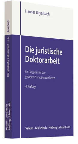 Abbildung von Beyerbach | Die juristische Doktorarbeit | 4. Auflage | 2021 | beck-shop.de