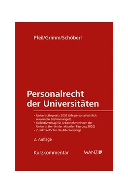 Abbildung von Pfeil / Grimm | Personalrecht der Universitäten | 2. Auflage | 2021 | beck-shop.de