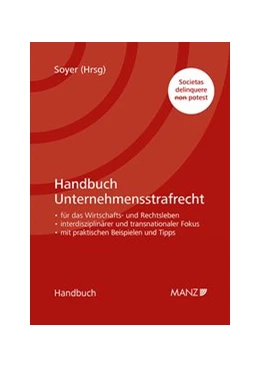 Abbildung von Soyer | Handbuch Unternehmensstrafrecht | 1. Auflage | 2020 | beck-shop.de