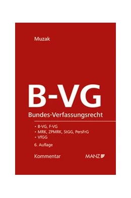 Abbildung von Muzak | Bundes-Verfassungsrecht B-VG | 6. Auflage | 2020 | beck-shop.de
