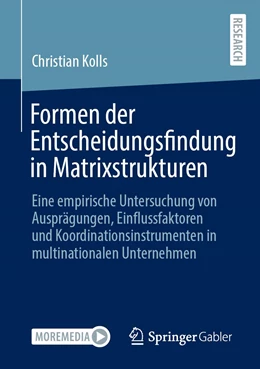 Abbildung von Kolls | Formen der Entscheidungsfindung in Matrixstrukturen | 1. Auflage | 2021 | beck-shop.de