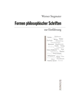 Abbildung von Stegmaier | Formen philosophischer Schriften zur Einführung | 1. Auflage | 2021 | beck-shop.de