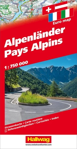 Abbildung von Alpenländer Strassenkarte 1:750 000 | 3. Auflage | 2021 | beck-shop.de