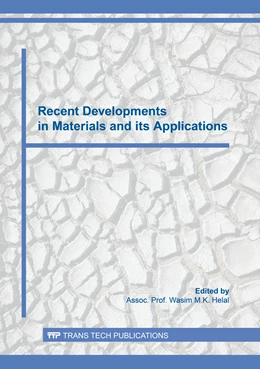 Abbildung von Helal | Recent Developments in Materials and its Applications | 1. Auflage | 2021 | beck-shop.de