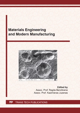 Abbildung von Bendikiene / Juzenas | Materials Engineering and Modern Manufacturing | 1. Auflage | 2021 | beck-shop.de