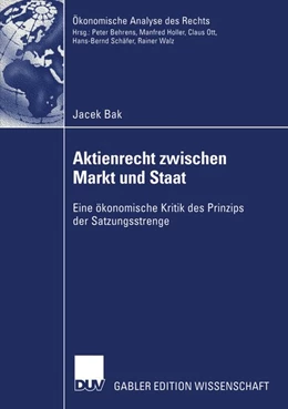 Abbildung von Bak | Aktienrecht zwischen Markt und Staat | 1. Auflage | 2013 | beck-shop.de