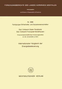 Abbildung von Perdelwitz | Internationaler Vergleich der Energiebesteuerung | 1. Auflage | 2013 | beck-shop.de