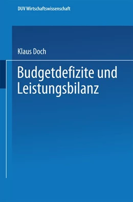 Abbildung von Doch | Budgetdefizite und Leistungsbilanz | 1. Auflage | 2019 | beck-shop.de