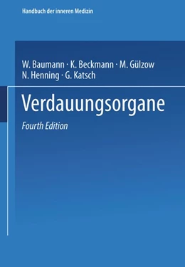 Abbildung von Katsch | Verdauungsorgane | 4. Auflage | 2019 | beck-shop.de