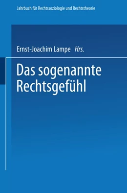 Abbildung von Lampe | Das sogenannte Rechtsgefühl | 1. Auflage | 2013 | beck-shop.de