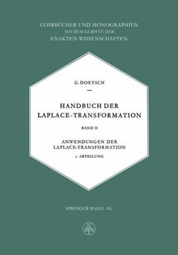 Abbildung von Doetsch | Handbuch der Laplace-Transformation | 1. Auflage | 2019 | beck-shop.de