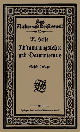 Abbildung von Hesse | Abstammungslehre und Darwinismus | 6. Auflage | 2019 | beck-shop.de
