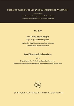 Abbildung von Rößger | Der Überschall-Luftverkehr | 1. Auflage | 2013 | beck-shop.de