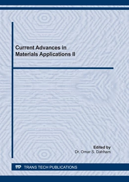 Abbildung von Dahham | Current Advances in Materials Applications II | 1. Auflage | 2021 | beck-shop.de