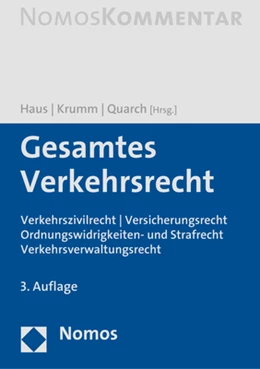 Abbildung von Haus / Krumm | Gesamtes Verkehrsrecht | 3. Auflage | 2021 | beck-shop.de