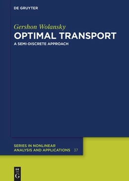 Abbildung von Wolansky | Optimal Transport | 1. Auflage | 2021 | beck-shop.de