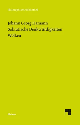 Abbildung von Hamann / Keidel | Sokratische Denkwürdigkeiten. Wolken | 1. Auflage | 2021 | beck-shop.de
