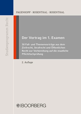 Abbildung von Pagenkopf / Rosenthal | Der Vortrag im 1. Examen | 2. Auflage | 2021 | beck-shop.de