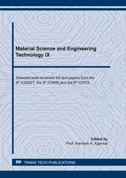 Abbildung von Agarwal | Material Science and Engineering Technology IX | 1. Auflage | 2021 | beck-shop.de