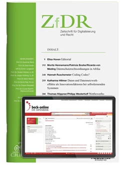 Abbildung von ZfDR • Zeitschrift für Digitalisierung und Recht | 1. Auflage | 2024 | beck-shop.de