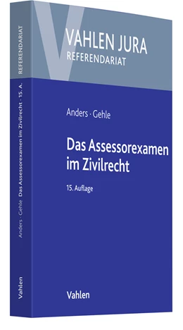 Abbildung von Anders / Gehle | Das Assessorexamen im Zivilrecht | 15. Auflage | 2022 | beck-shop.de