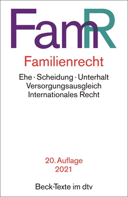Abbildung von Familienrecht: FamR | 20. Auflage | 2021 | 5577 | beck-shop.de