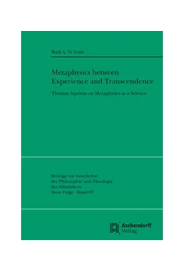 Abbildung von te Velde | Metaphysics between Experience and Transcendence | 1. Auflage | 2021 | 88 | beck-shop.de